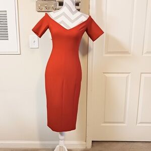 Cinq A Sept Dresses/Cing A Sept Shoulder Sculpting Midi Dress